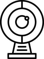 Round Webcam Vector Icon Design