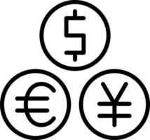 diseño de icono de vector de moneda