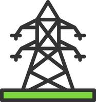 Electric Pole Vector Icon Design