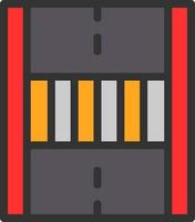 Pedestrian Crossing Vector Icon Design