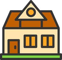 Bungalow Vector Icon Design