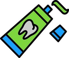 Tooth Paste Vector Icon Design