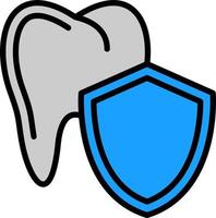 diseño de icono de vector de protección de dientes