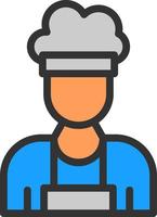 diseño de icono de vector de chef