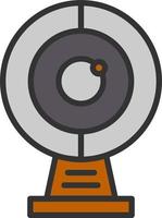 Round Webcam Vector Icon Design