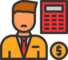 Accountant Vector Icon Design