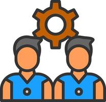 Team Management Vector Icon Design