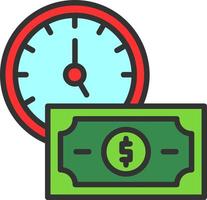 Time Is Money Vector Icon Design