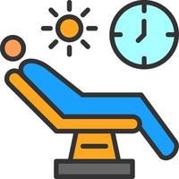 diseño de icono de vector de relajación