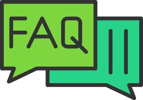 Faq Vector Icon Design