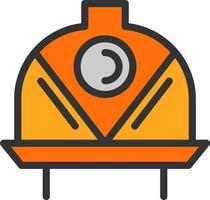 diseño de icono de vector de casco