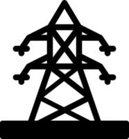 Electric Pole Vector Icon Design