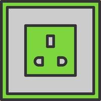 Power Socket Vector Icon Design