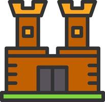 diseño de icono de vector de castillo