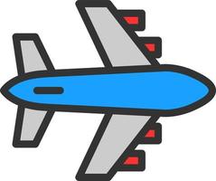 diseño de icono de vector de avión