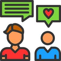 Chatting Vector Icon Design