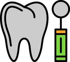 diseño de icono de vector de espejo de dentista