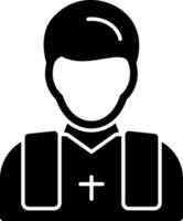 Priest Vector Icon Design