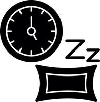 Sleeping Time Vector Icon Design