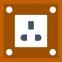 Power Socket Vector Icon Design