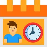 Working Hours Vector Icon Design