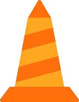 Traffic Cone Vector Icon Design