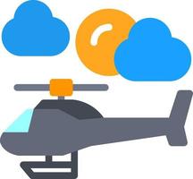 Helicopter Vector Icon Design