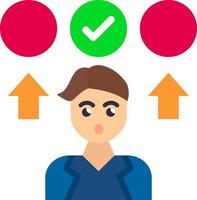 Decision Making Vector Icon Design