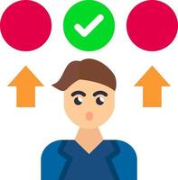 Decision Making Vector Icon Design