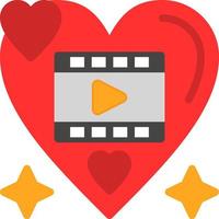 Romantic FIlm Vector Icon Design