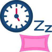 diseño de icono de vector de tiempo de dormir