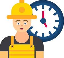 Working Hours Vector Icon Design