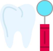 diseño de icono de vector de espejo de dentista