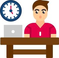 Work Time Vector Icon Design