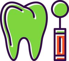 diseño de icono de vector de espejo de dentista