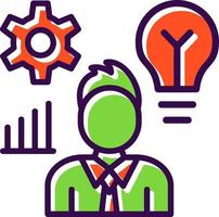 Talent Manager Vector Icon Design