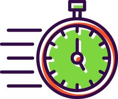 diseño de icono de vector de tiempo rápido