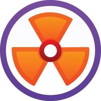 Nuclear Energy Vector Icon Design