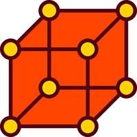 icono de vector de cubo