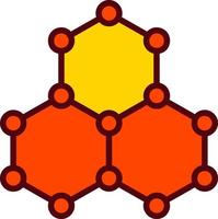 Hexagonal structure Vector Icon