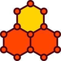 Hexagonal structure Vector Icon