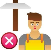 No Child Labour Vector Icon Design