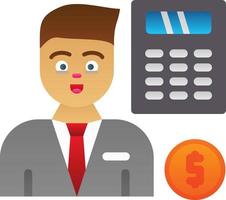 Accountant Vector Icon Design