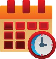 Time ANd Date Vector Icon Design