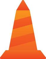 Traffic Cone Vector Icon Design