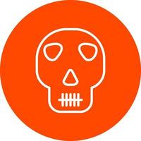 icono de vector de calavera