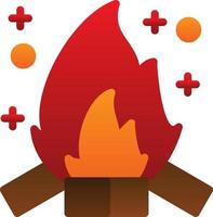 Bonfire Vector Icon Design