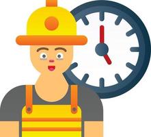 diseño de icono de vector de horas de trabajo