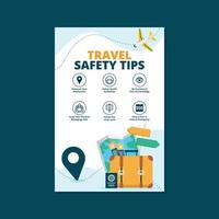 Travelling Safety Poster vector