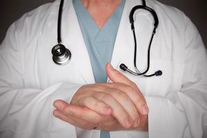 Male Doctor Abstract Hand Gesture photo